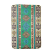 Antieke Vintage Groene Blauwe Kilim Turkse Badmat (Voorkant Verticaal)