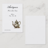 Antieke Visitekaartje (Voorkant / Achterkant)