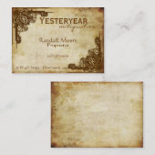  Antieke Visitekaartje (Voorkant / Achterkant)