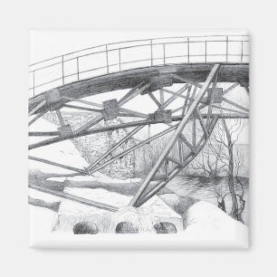 Antieke voetbrug magneet