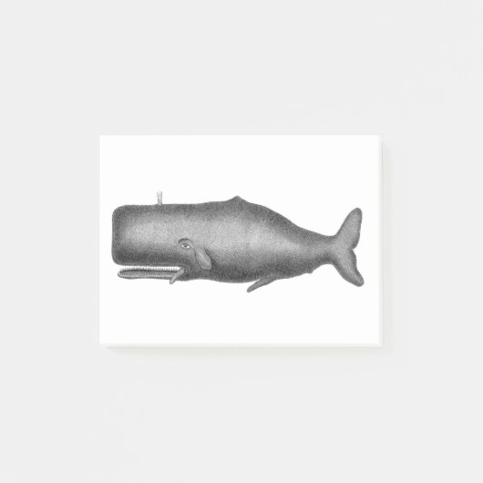 Antieke Walvis Post-it® Notes (Voorkant)
