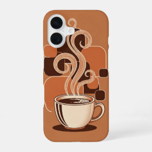 Antieke warme koffiemok iPhone 16 hoesje