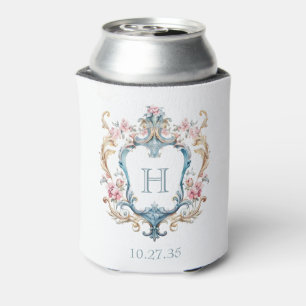 Antieke Wedstrijd met Gebloemd Wapen en Monogram Blikjeskoeler
