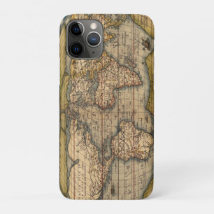 Antieke Wereldkaart door Abraham Ortelius 1564 iPhone 11 Pro Hoesje