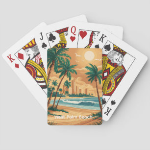 Antieke West Palm Beach, Florida Pokerkaarten