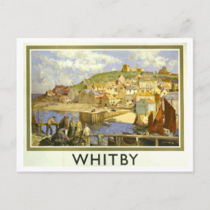 Antieke Whitby Reisposter Briefkaart