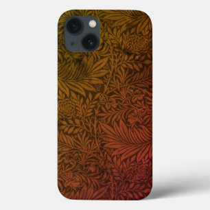 Antieke William Morris Oranje Larkspur Botanische iPhone 13 Hoesje
