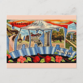 Antieke Yakima Washington Briefkaart
