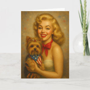 Antieke Yorkie Kaart