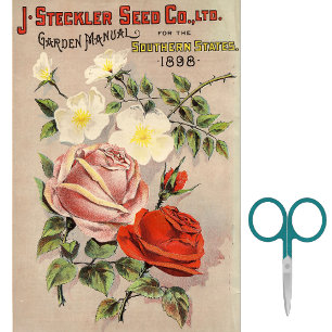 Antieke zaadcatalogus J. Steckler Southern States Tissuepapier