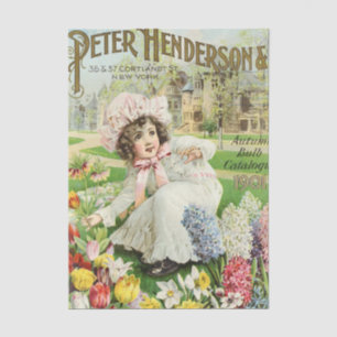 Antieke zaadcatalogus Peter Henderson 1901, Bloeme Tissuepapier