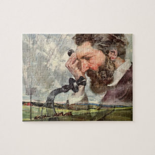 Antieke Zakelijke, Alexander Graham Bell Telefoon Legpuzzel