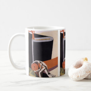 Antieke Zakelijke, Art Deco Stoffen en Textiel Koffiemok