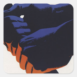 Antieke Zakelijke Fabriek, Productie Vierkante Sticker