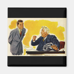 Antieke Zakelijke, Gekke CEO Directeur Baas Werkne Magneet