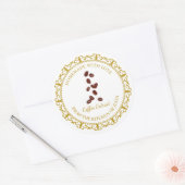 Antieke zelfgemaakte koffieextract label wit (Envelop)