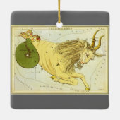 Antieke Zodiac, Astrologie Steenbok Constellatie Keramisch Ornament (Achterkant)