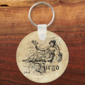 Antieke Zodiac Maagd Sleutelhanger (Voorkant)