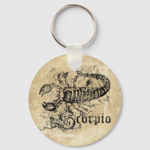 Antieke Zodiac Schorpioen Sleutelhanger