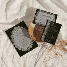 Antieke Zwart Witte Kant Kleedje Oude Rijke Bruilo
