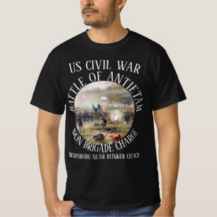 ANTIETAM GEVECHT AMERIKAANSE BURGEROORLOG IJZEREN T-SHIRT