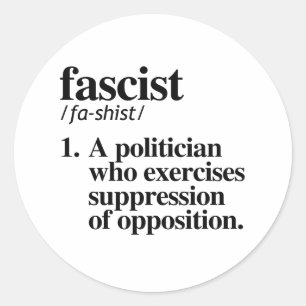 antifascisme ronde sticker