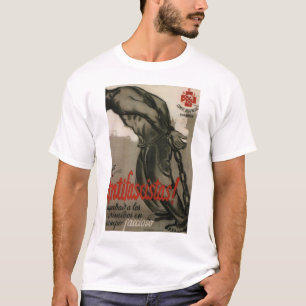 Antifascist! Help het onderdrukte_Propaganda-Poste T-shirt