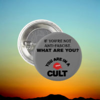 antifascistisch | Je zit in een cultus | Button