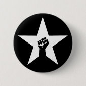 antifascistische ster ronde button 5,7 cm (Voorkant)