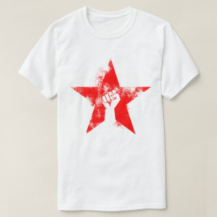 antifascistische ster t-shirt