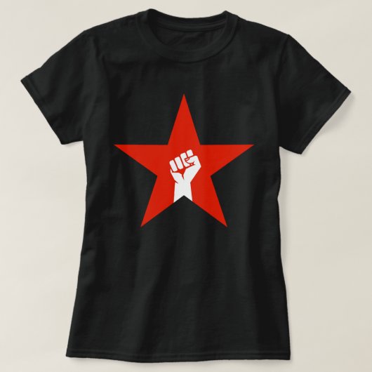 antifascistische ster t-shirt (Design voorkant)