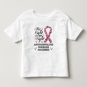 Antifosfolipidesyndroom Bewustzijn, zijn strijd is Kinder Shirts