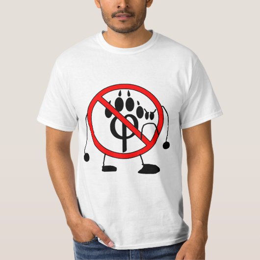antifurry meme t-shirt (Voorkant)