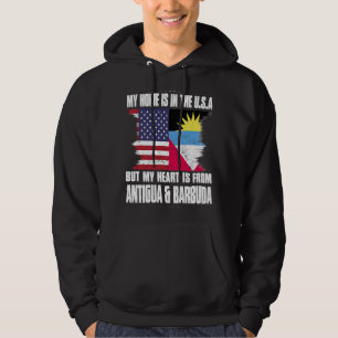 Antigua American Patriot Grown Proud Home Heart US Hoodie