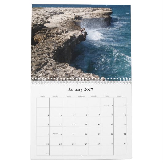 Antigua Barbuda Calendar Kalender (Jan 2027)