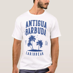 Antigua & Barbuda Caraïbische Palmboom T-shirt