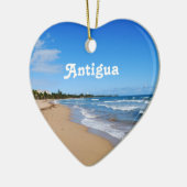 Antigua Beach Keramisch Ornament (Links)