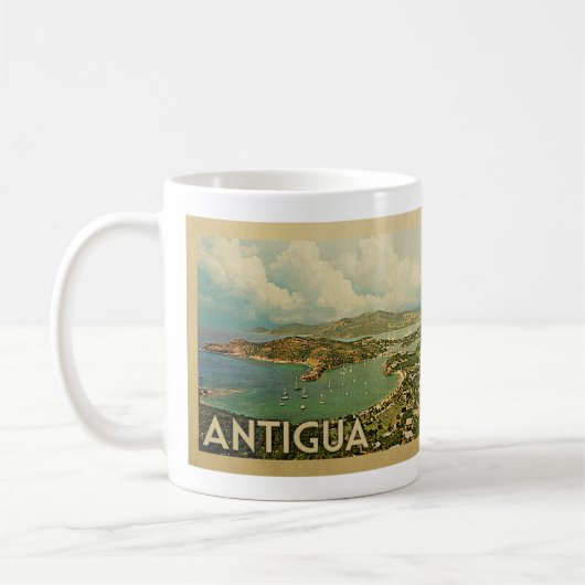 Antigua Coffee Mok Vintage Travel (Links)