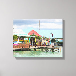 Antigua, eiland in het Caribisch gebied Canvas Afdruk