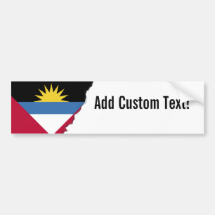 Antigua en Barbuda Flag Bumpersticker