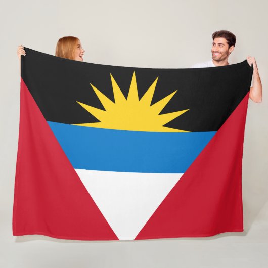 Antigua en Barbuda Flag Fleece Deken (In situ)