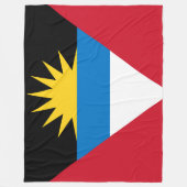 Antigua en Barbuda Flag Fleece Deken (Voorkant)