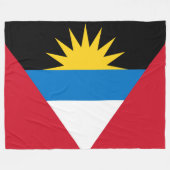 Antigua en Barbuda Flag Fleece Deken (Voorkant (Horizontaal))