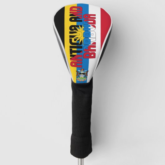 Antigua en Barbuda Flag Gorisch Patriottisch Golfheadcover (Voorkant)