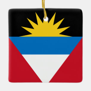 Antigua en Barbuda Flag Keramisch Ornament