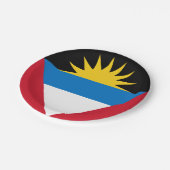 Antigua en Barbuda Flag Papieren Bordje (Gekanteld)
