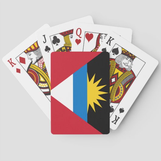 Antigua en Barbuda Flag Pokerkaarten (Achterkant)
