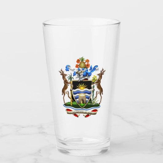 Antigua en Barbuda Glas (Voorkant)