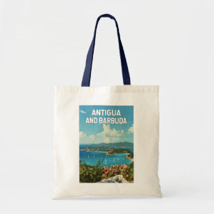 Antigua en Barbuda Illustratie Reizen Art Retro Tote Bag