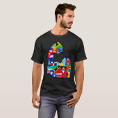 Antigua en Barbuda Jamaica Cuba Haiti Puerto Rico T-shirt (Voorkant volledig)